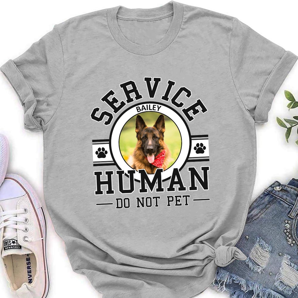 Service Human Photo - Personalized Custom Women's T-shirt