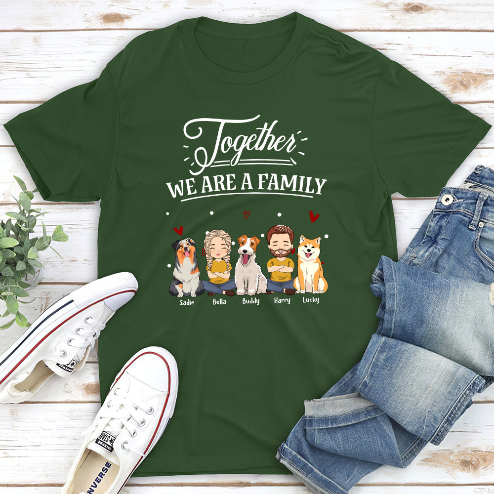Together We Are A Family - Personalized Custom Unisex T-shirt