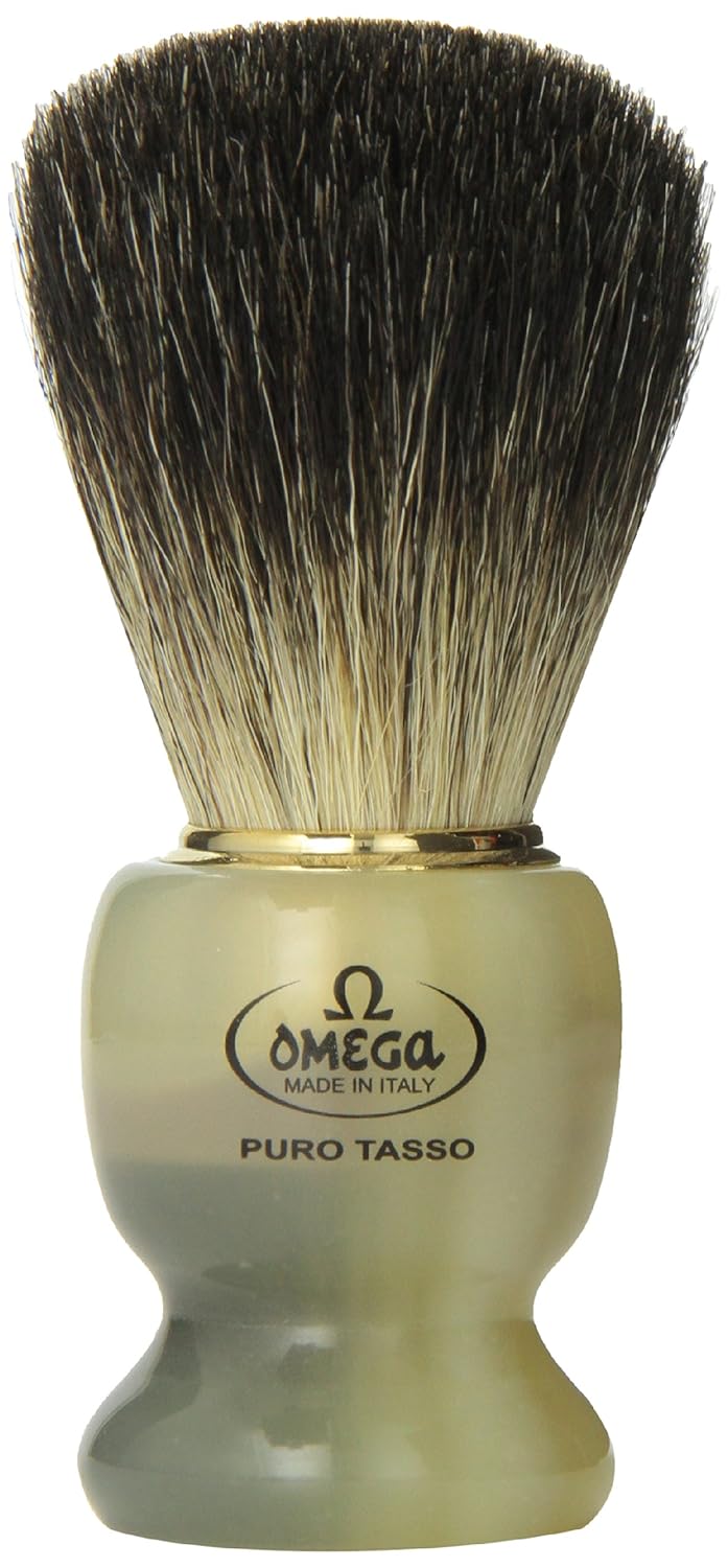 63171 Stripey 100% Pure Badger Shaving Brush with Stand