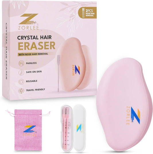 Crystal Hair Eraser for Women, Unik Hair Remover, Reusable Hair Removal Stone, Gentle and Effective Hair Removal Solution, Provides a Painless Hair Removal Experience, Minimizing any Irritation