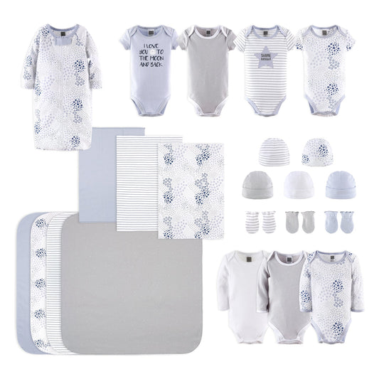 The Peanutshell 23 Piece Layette Set in Over the moon