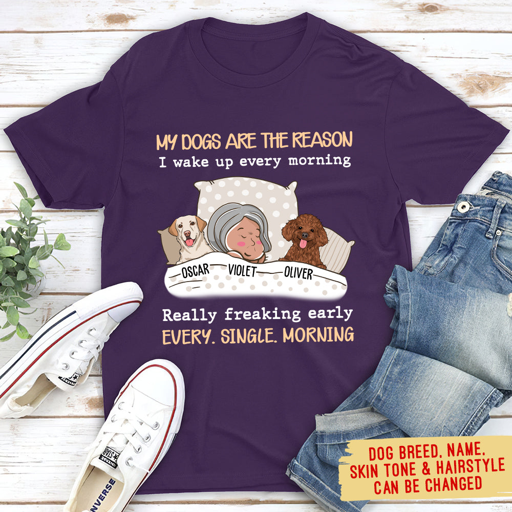My Dog Is The Reason - Personalized Custom Unisex T-shirt