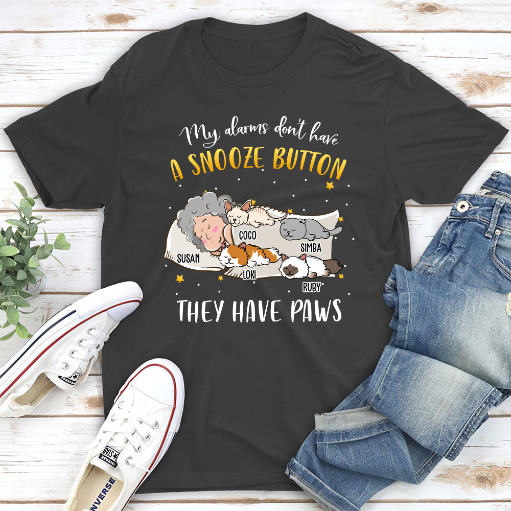 My Alarm Has Paws - Personalized Custom Unisex T-shirt