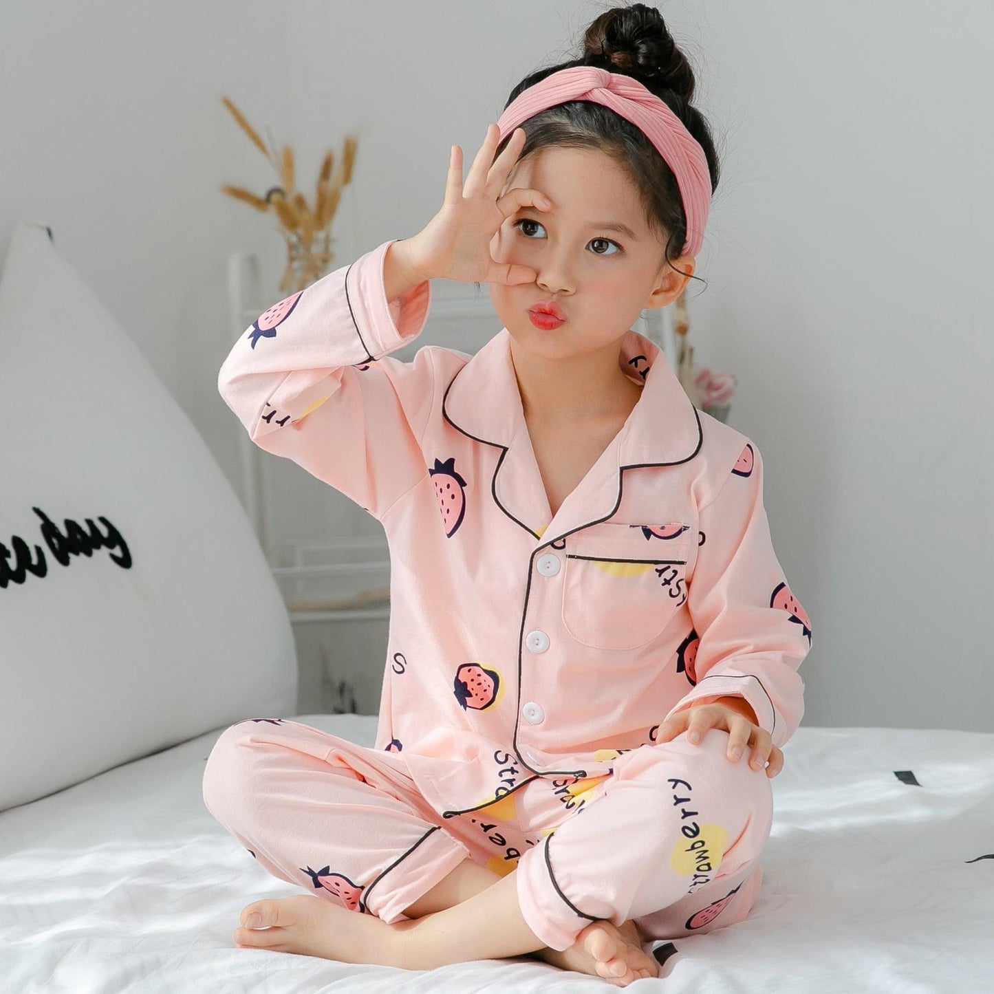 Cotton Striped Pajamas for Kids