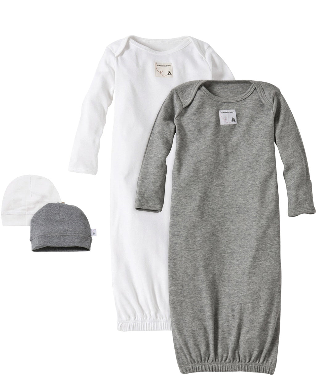Burt's Bees Baby Organic Gowns & Caps Layette Gift Set