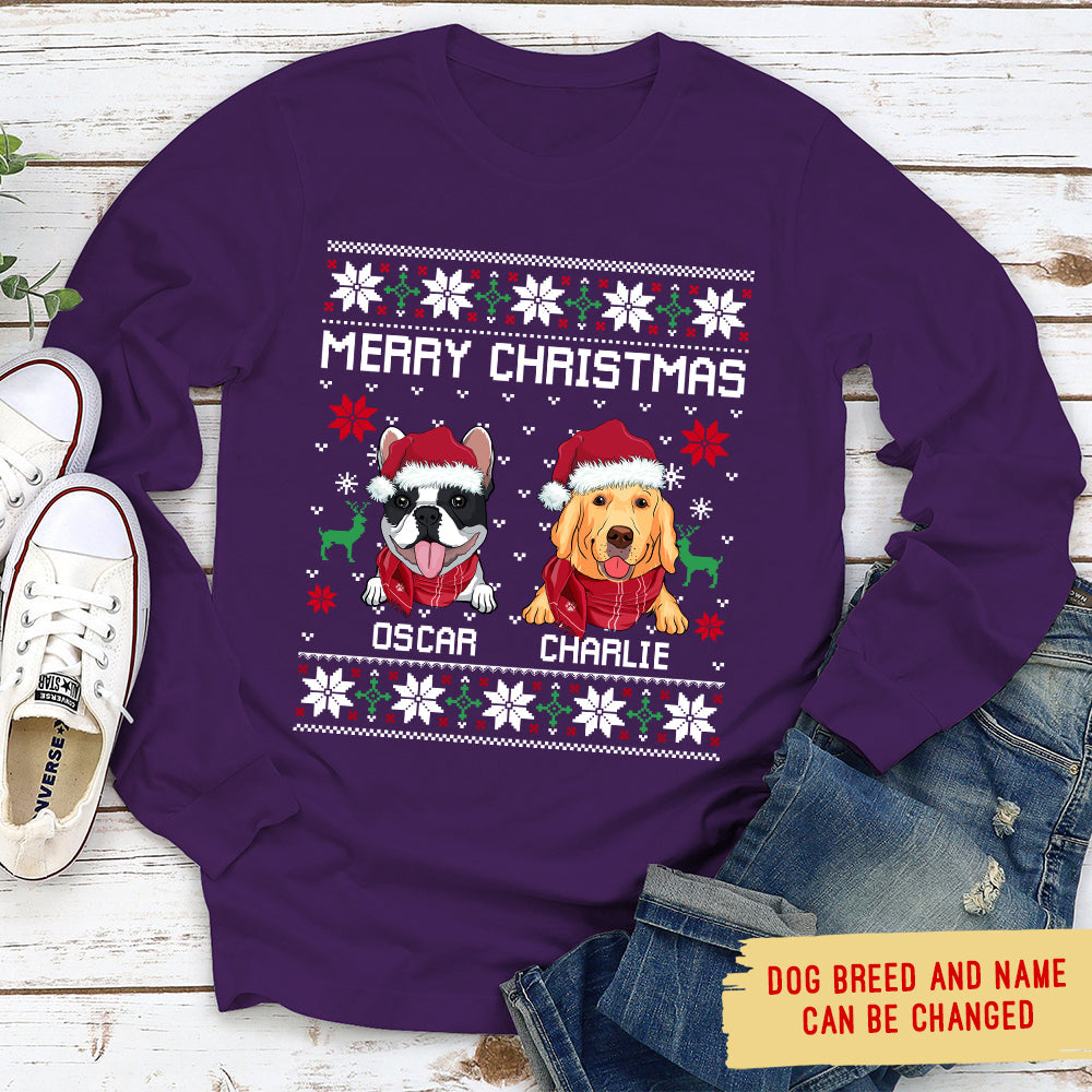 Merry Christmas - Personalized Custom Long Sleeve T-shirt