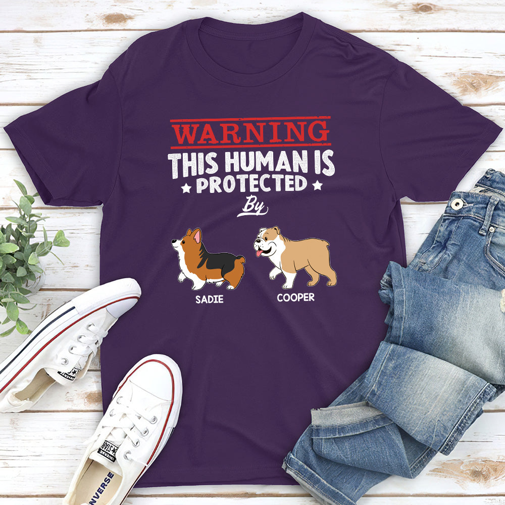 Human Protected By - Personalized Custom Unisex T-shirt