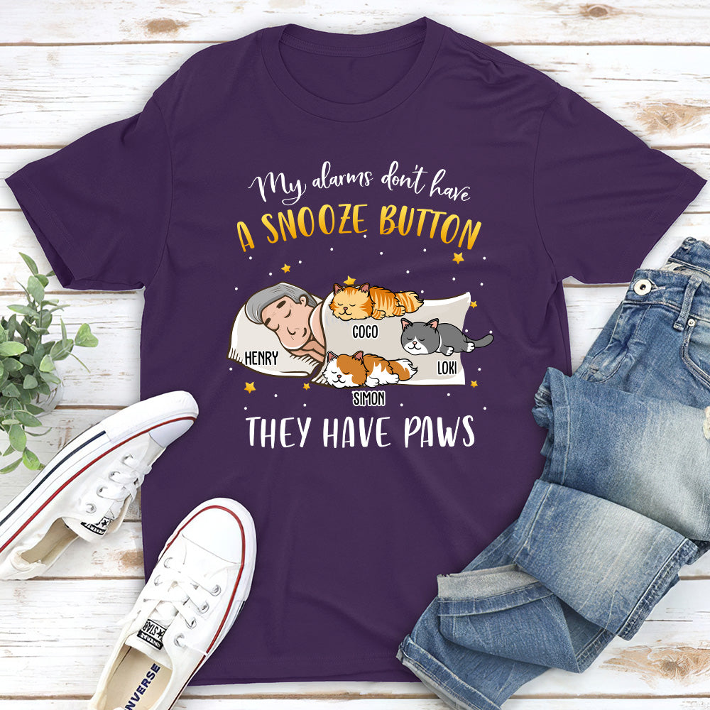 My Alarm Has Paws - Personalized Custom Unisex T-shirt
