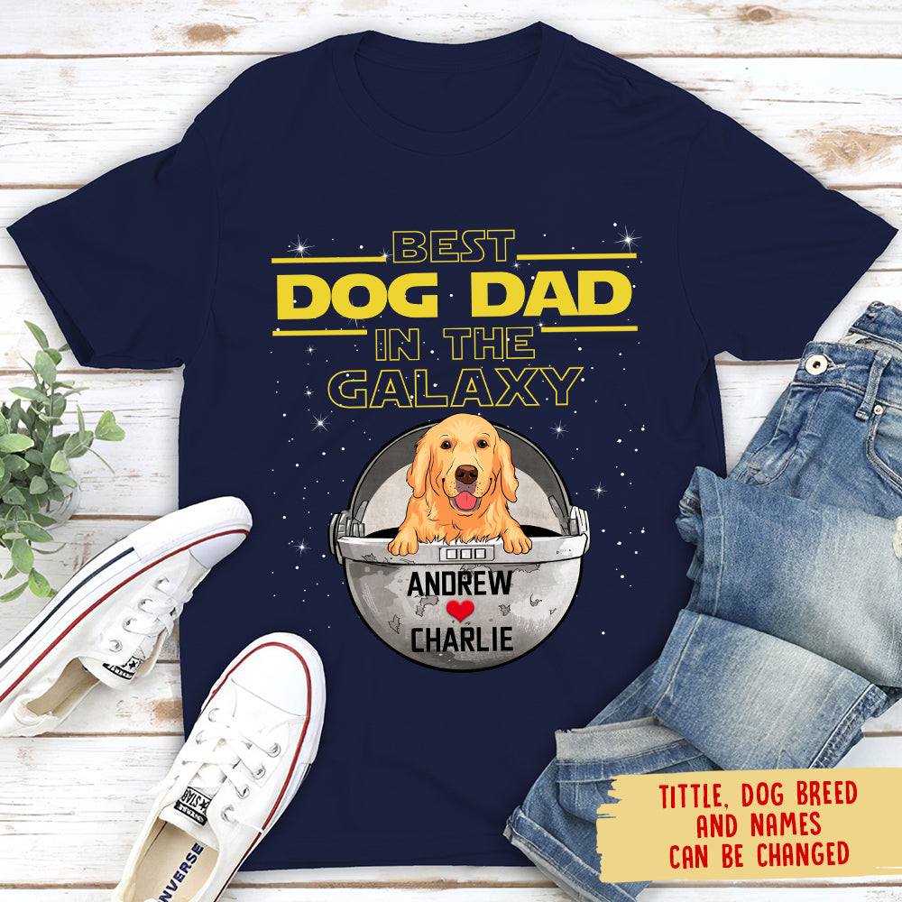 Best Dog Mom/Dad In The Galaxy - Personalized Custom Premium T-shirt