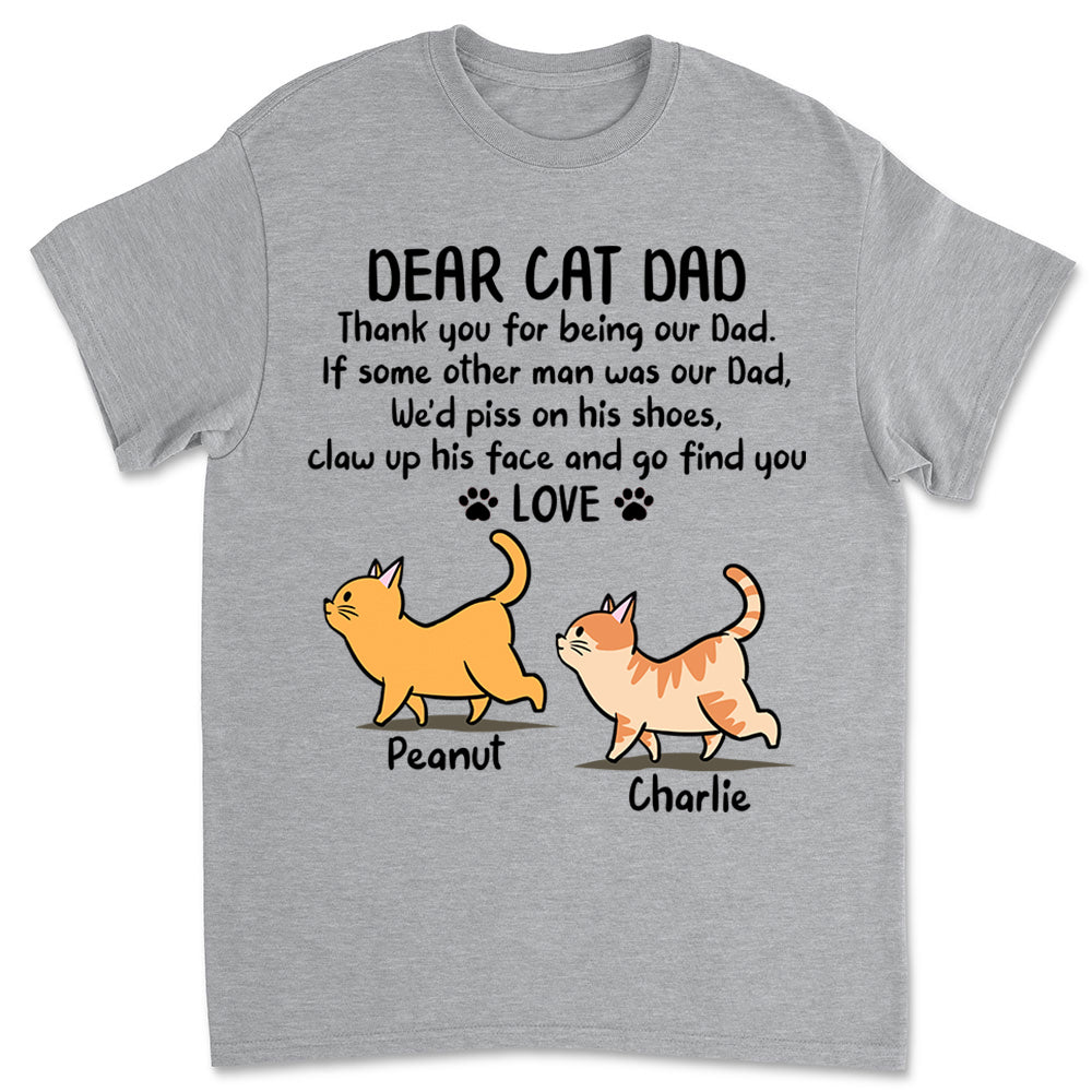 Being Cat Dad - Personalized Custom Unisex T-shirt