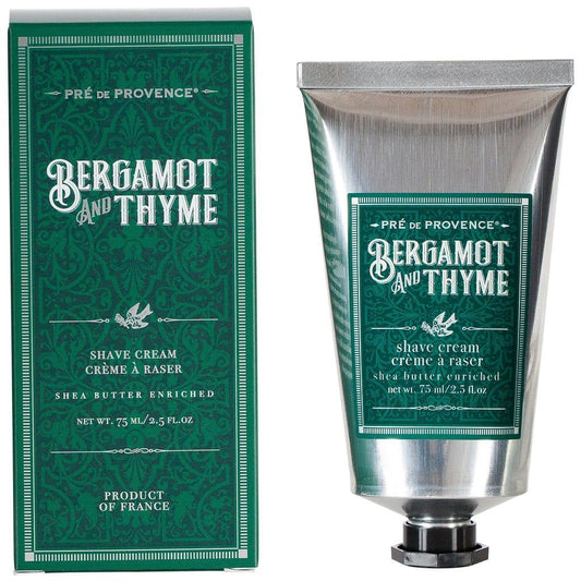 Bergamot and Thyme Shave Cream - by Pré de Provence