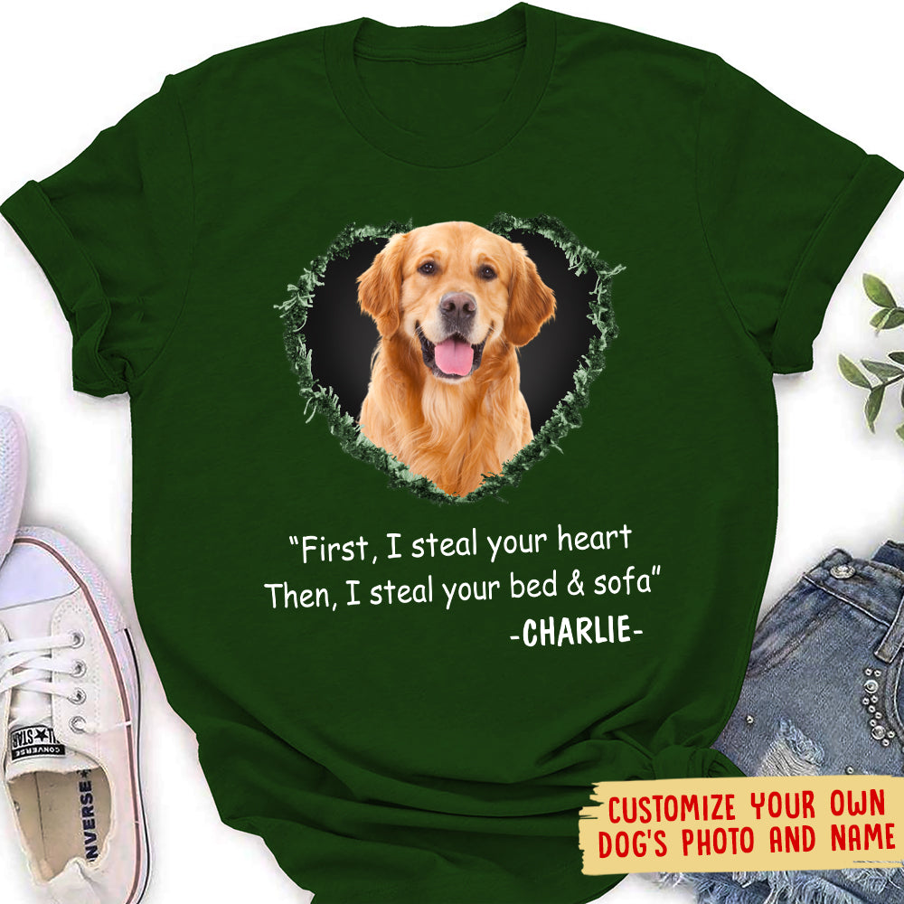 Steal Your Heart - Personalized Custom Photo Women's T-shirt