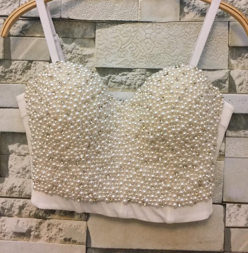 Diamond beading Crop Top