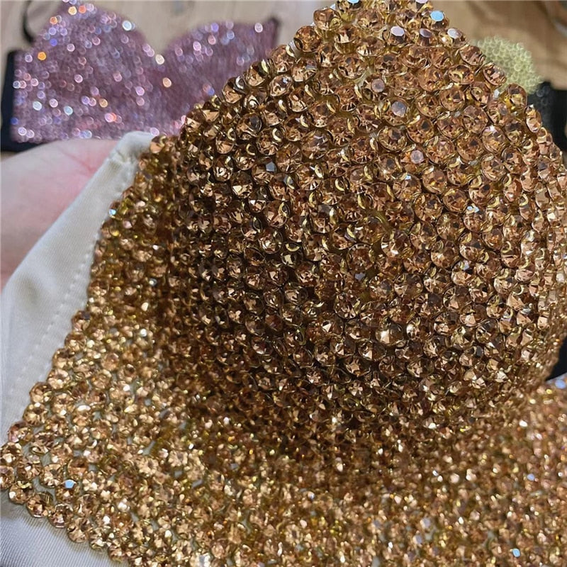 Diamond beading Crop Top