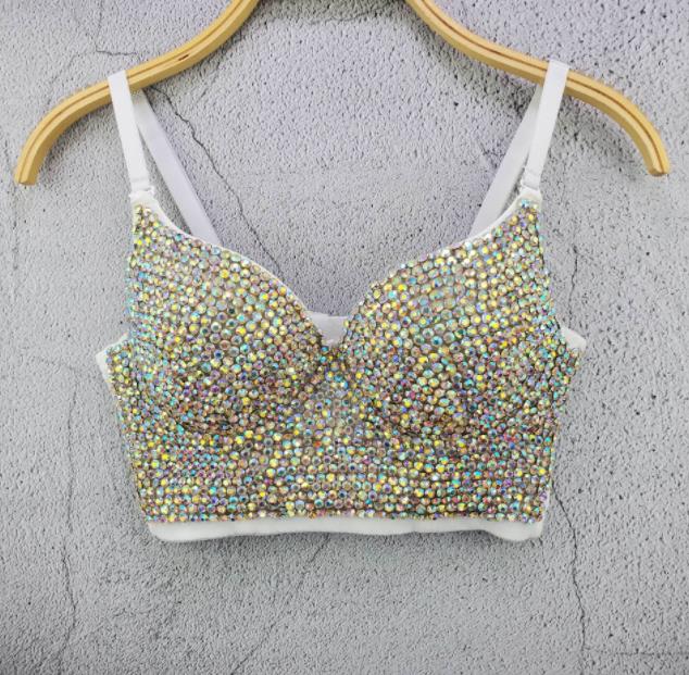 Diamond beading Crop Top