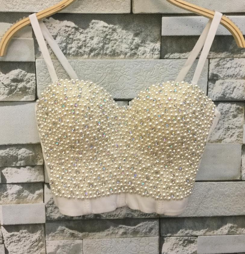 Diamond beading Crop Top