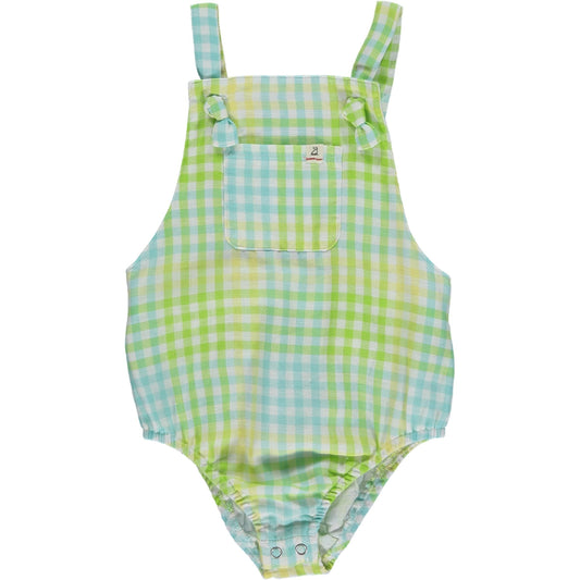 Me & Henry Reef Lemon/Lime Plaid Bubble