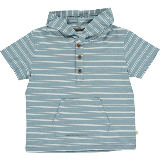 Me & Henry Sennen Blue Hooded Top