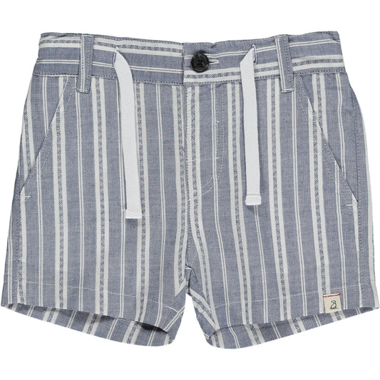 Me & Henry Crew Blue/Cream Striped Shorts