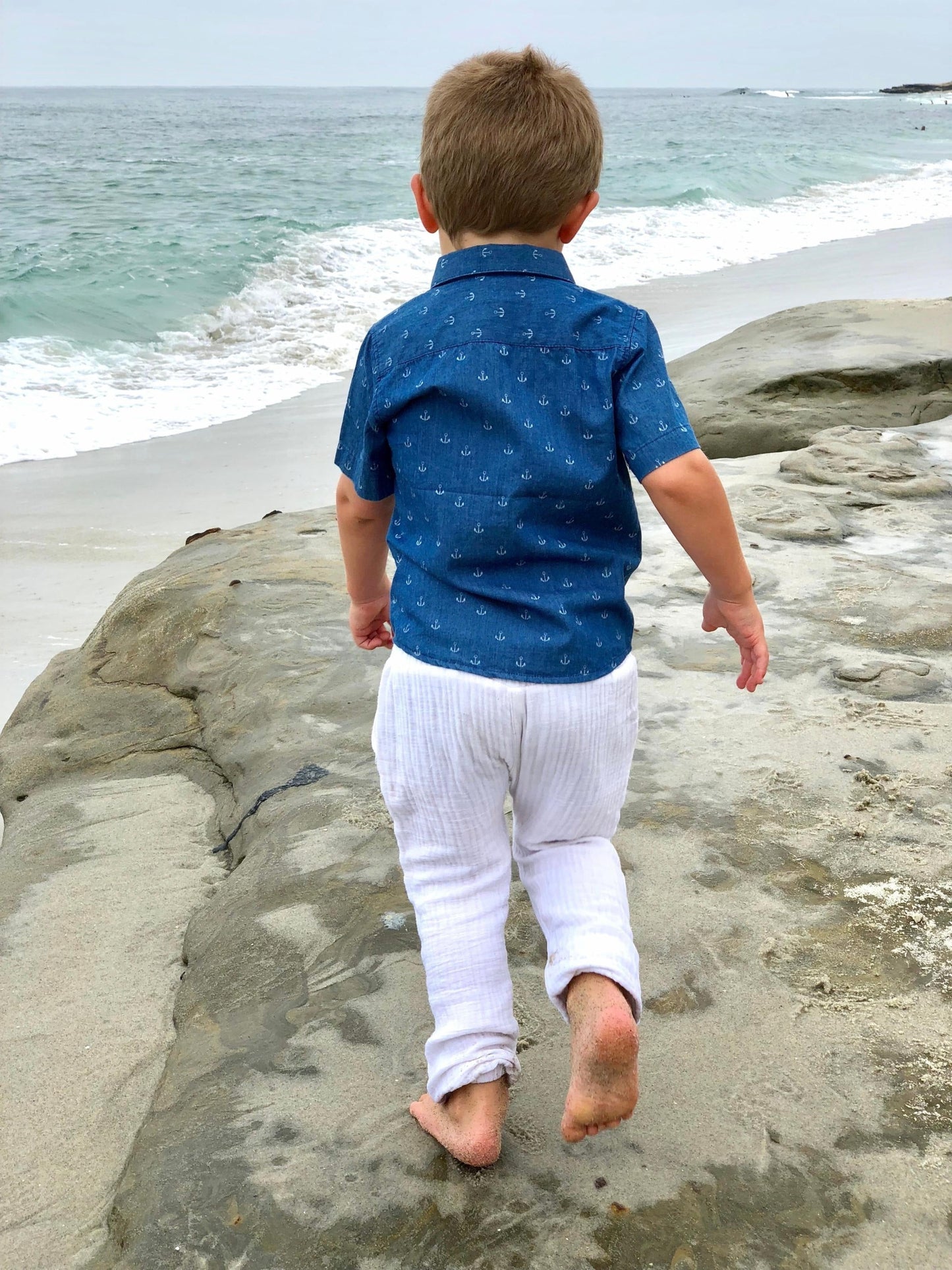 Me & Henry Bosun Gauze Pants White