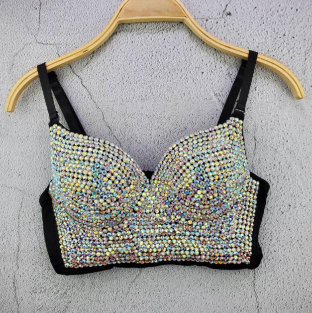 Diamond beading Crop Top