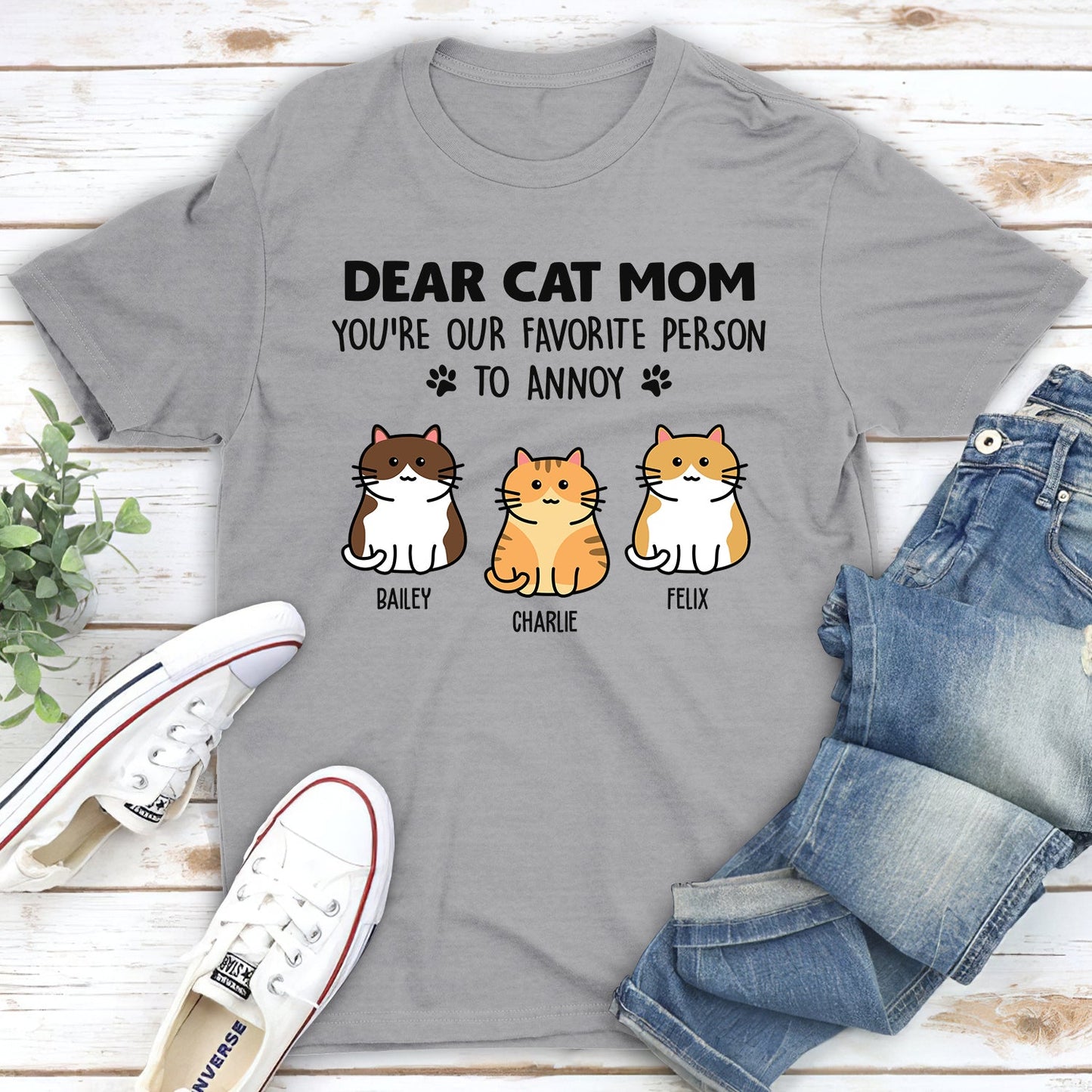 Cat Favorite Servant - Personalized Custom Unisex T-Shirt