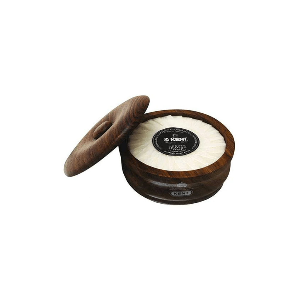Kent Shaving Soap In Dark Oak Shaving Bowl