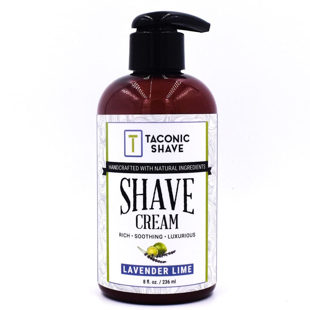 Lavender Lime Shave Cream - by Taconic Shave (8oz Pump)