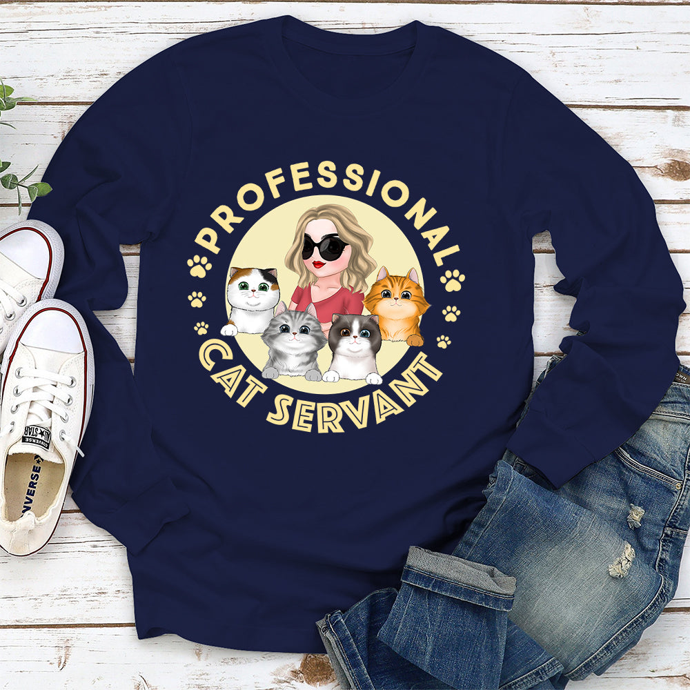 Professional Cat Servant 2 - Personalized Custom Long Sleeve T-shirt
