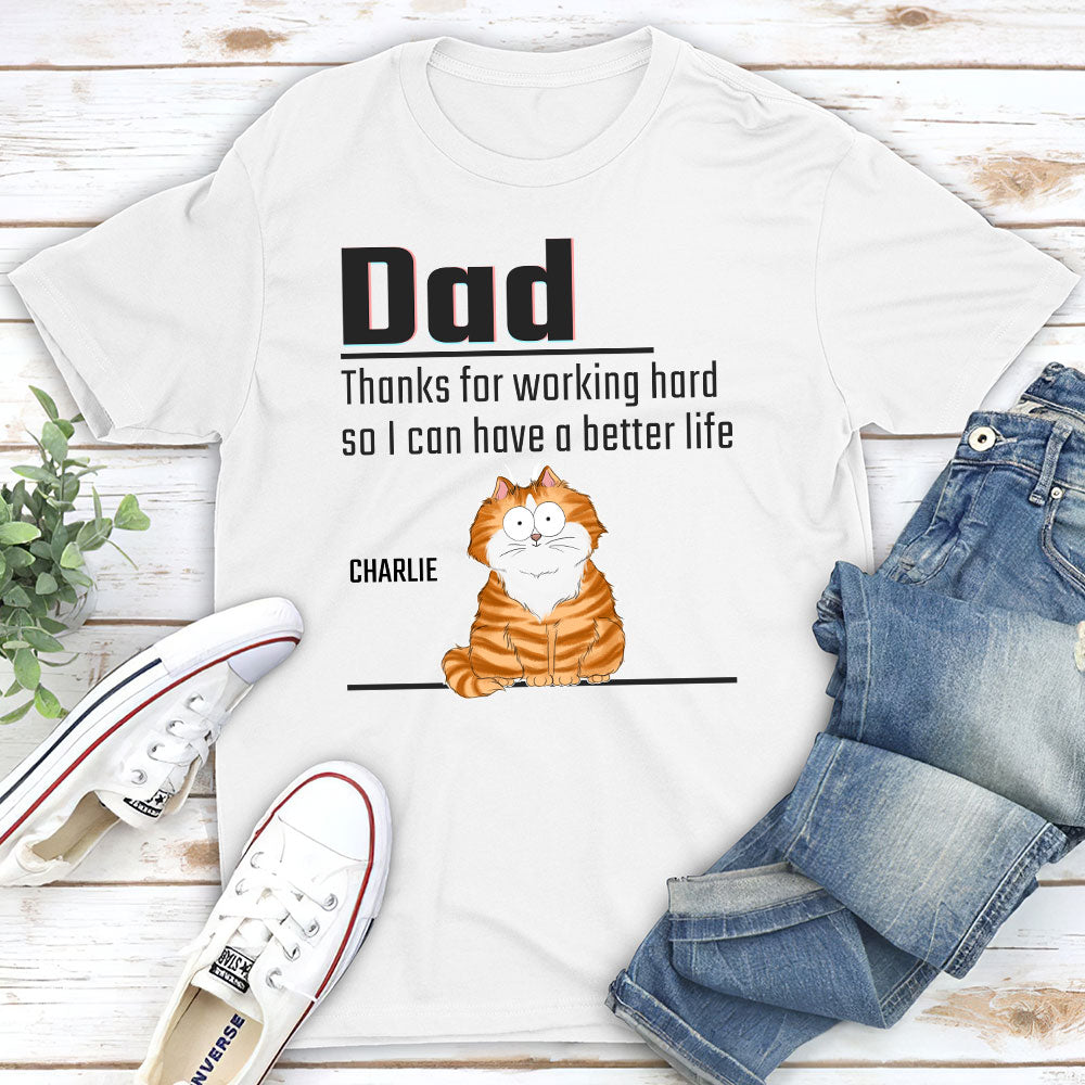 Working Hard - Personalized Custom Unisex T-shirt