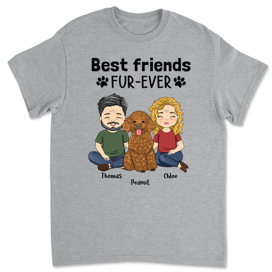 Best Friends Fur-ever Couple - Personalized Custom Unisex T-shirt