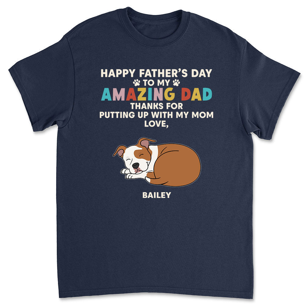 Thanks For Our Amazing Dad - Personalized Custom Premium T-shirt