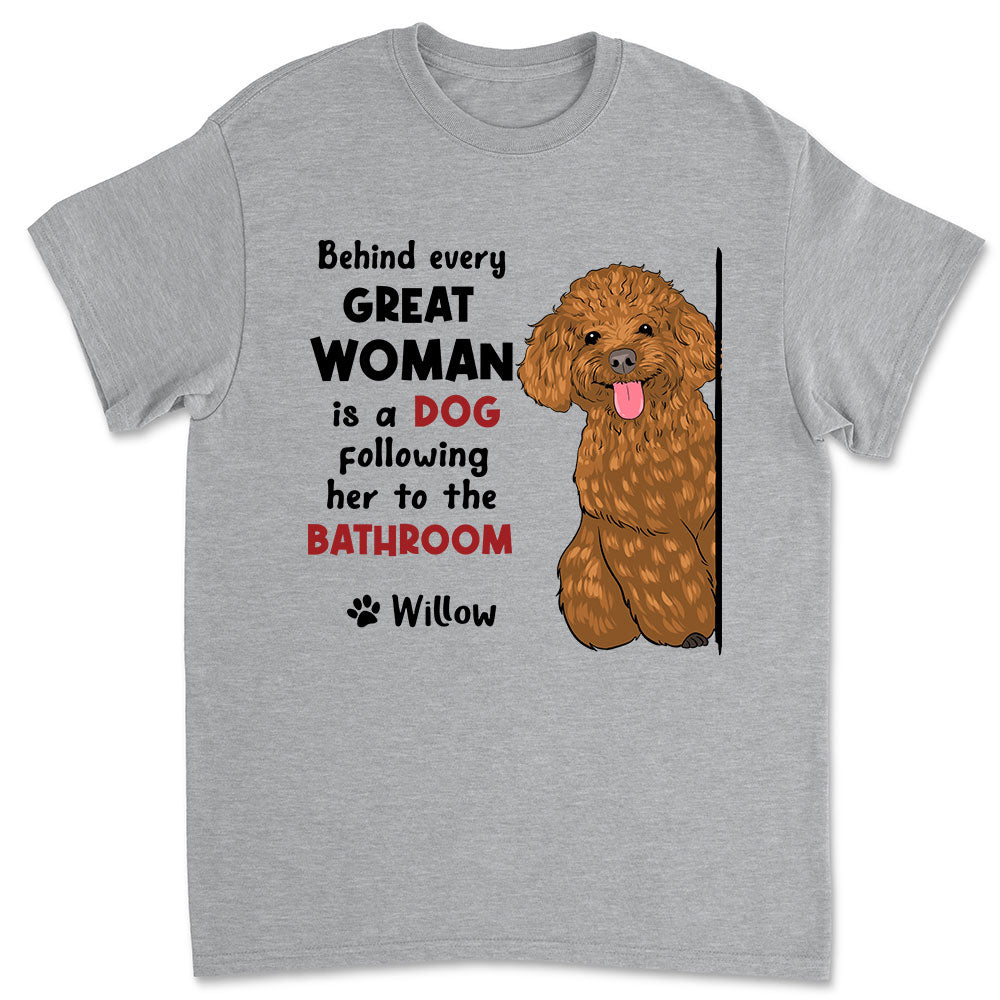 Behind Great Person - Personalized Custom Unisex T-shirt