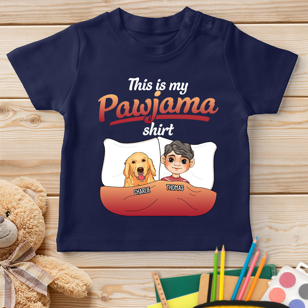 Pajama With Pet - Personalized Custom Youth T-shirt