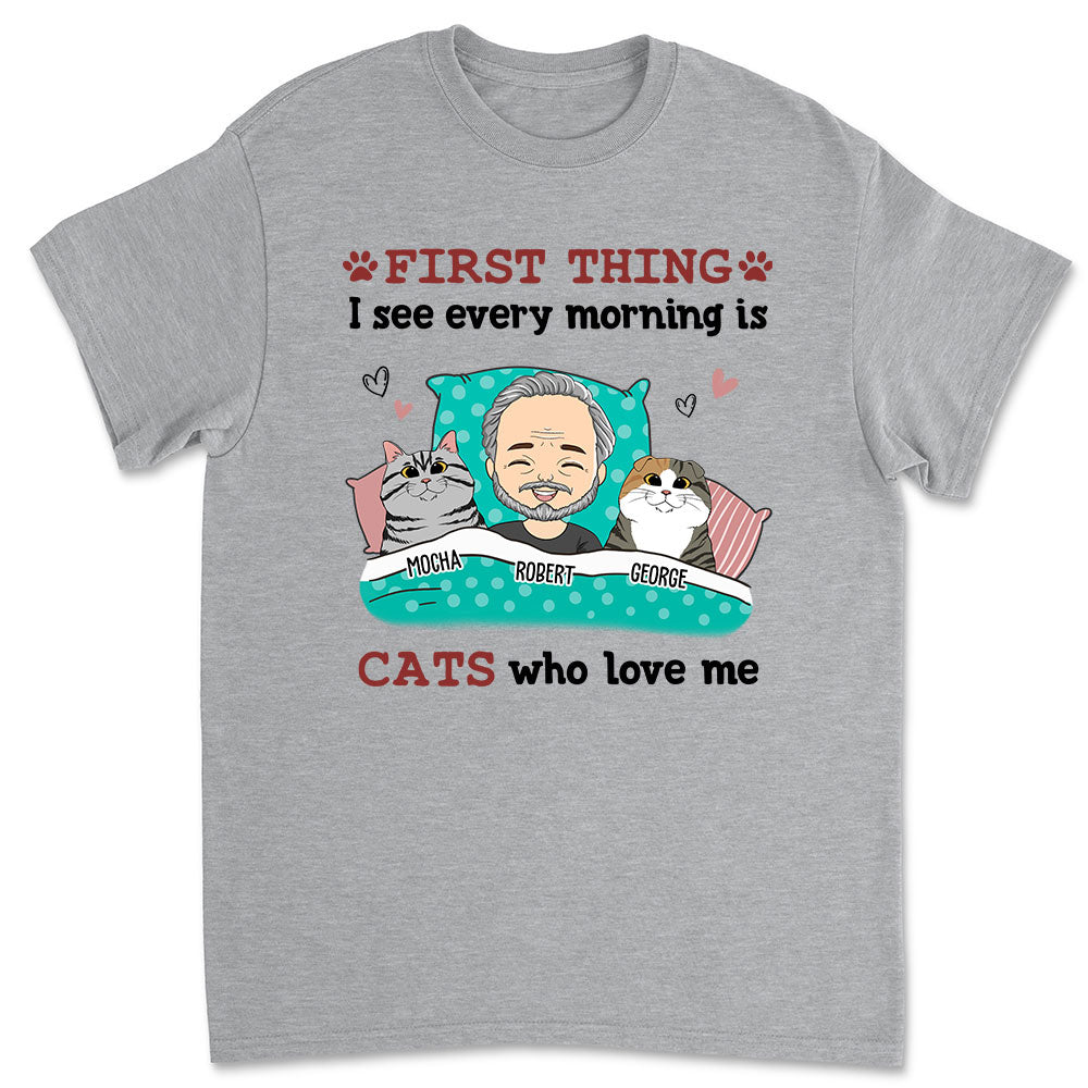 Every Morning Cat - Personalized Custom Unisex T-shirt