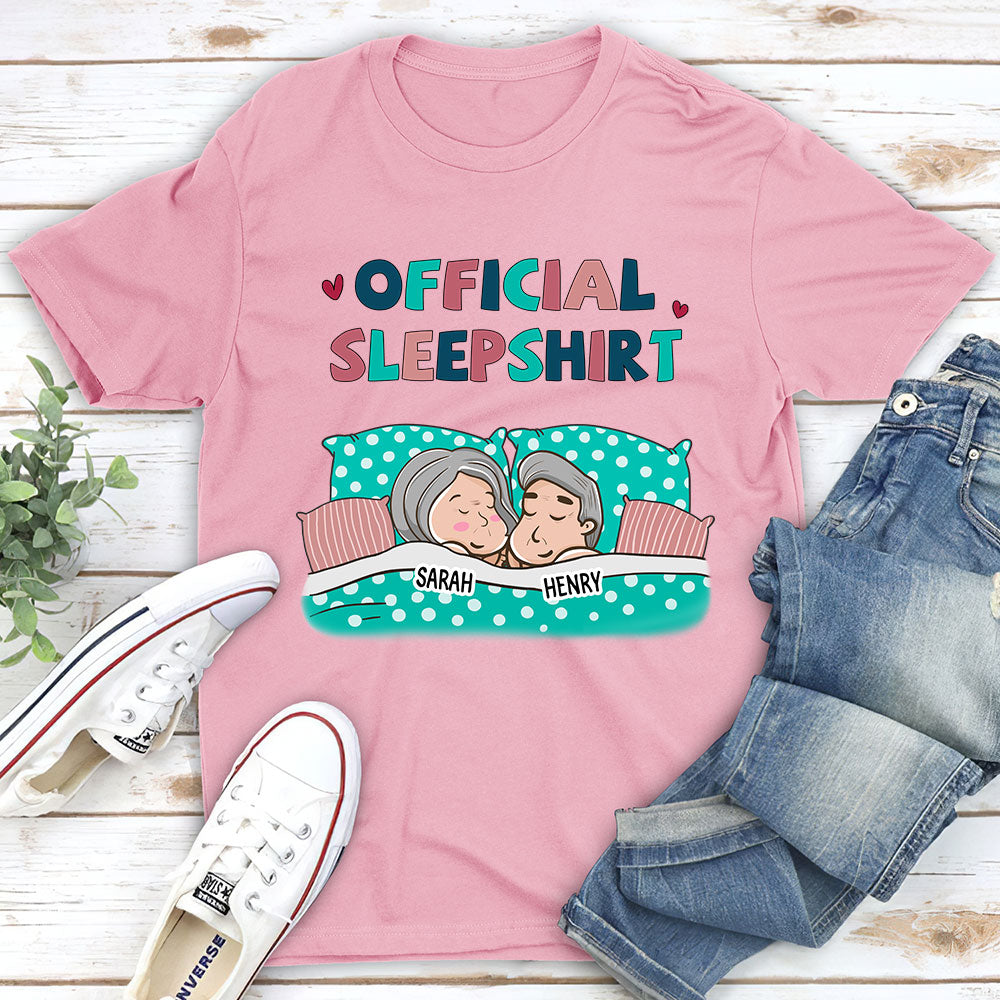 Official Sleepshirt For Couple - Personalized Custom Unisex T-shirt
