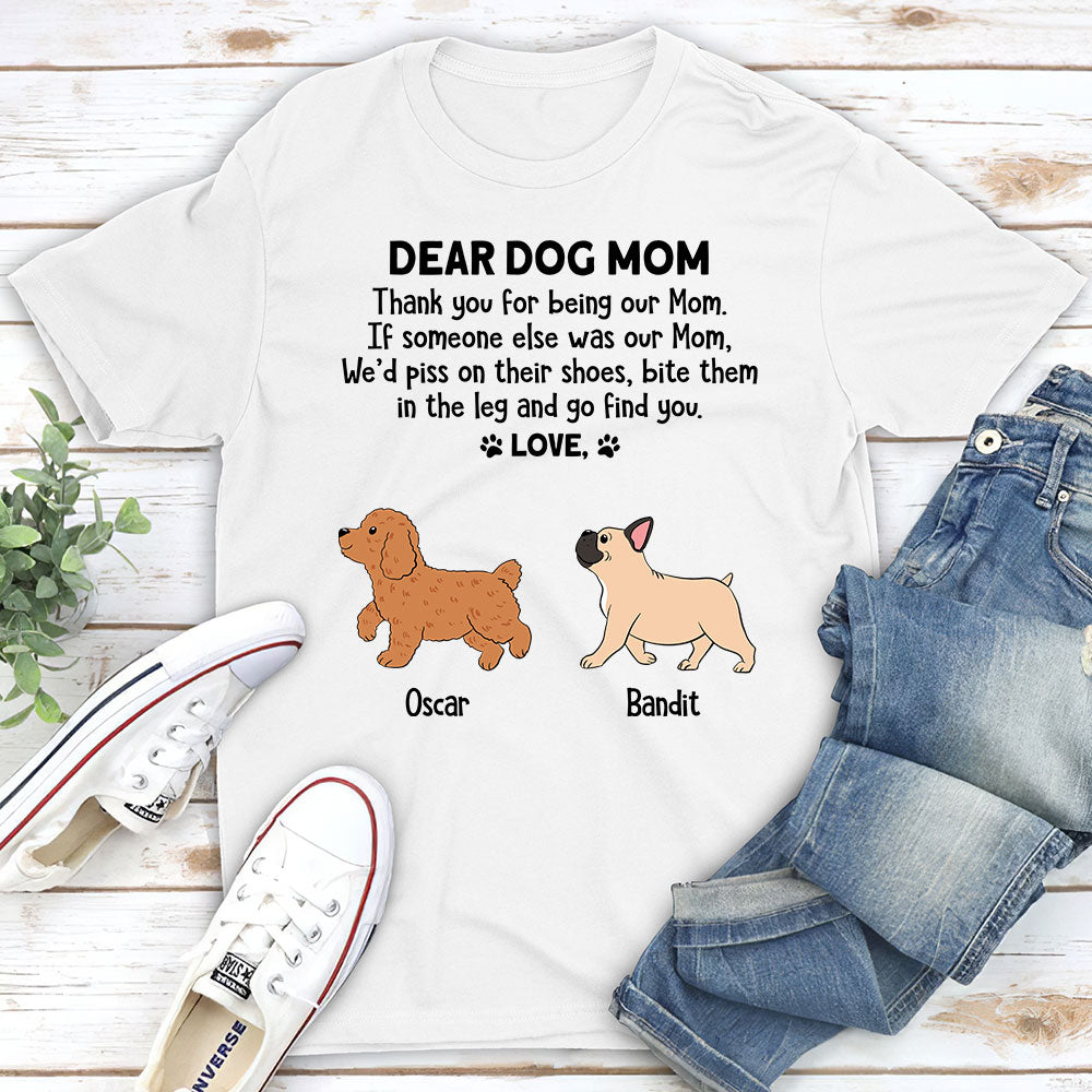 Dear Dog Dad/Mom - Personalized Custom Unisex T-shirt