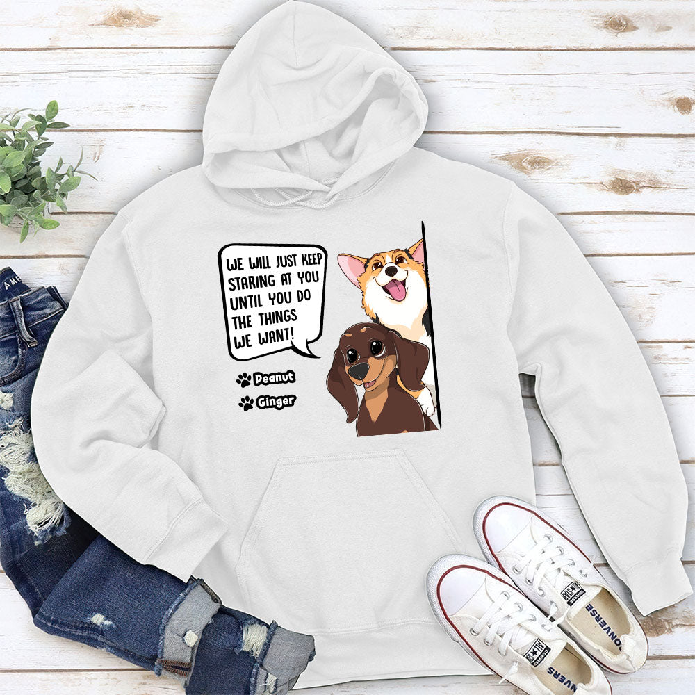 Dogs Keep Staring – Personalized Custom Hoodie