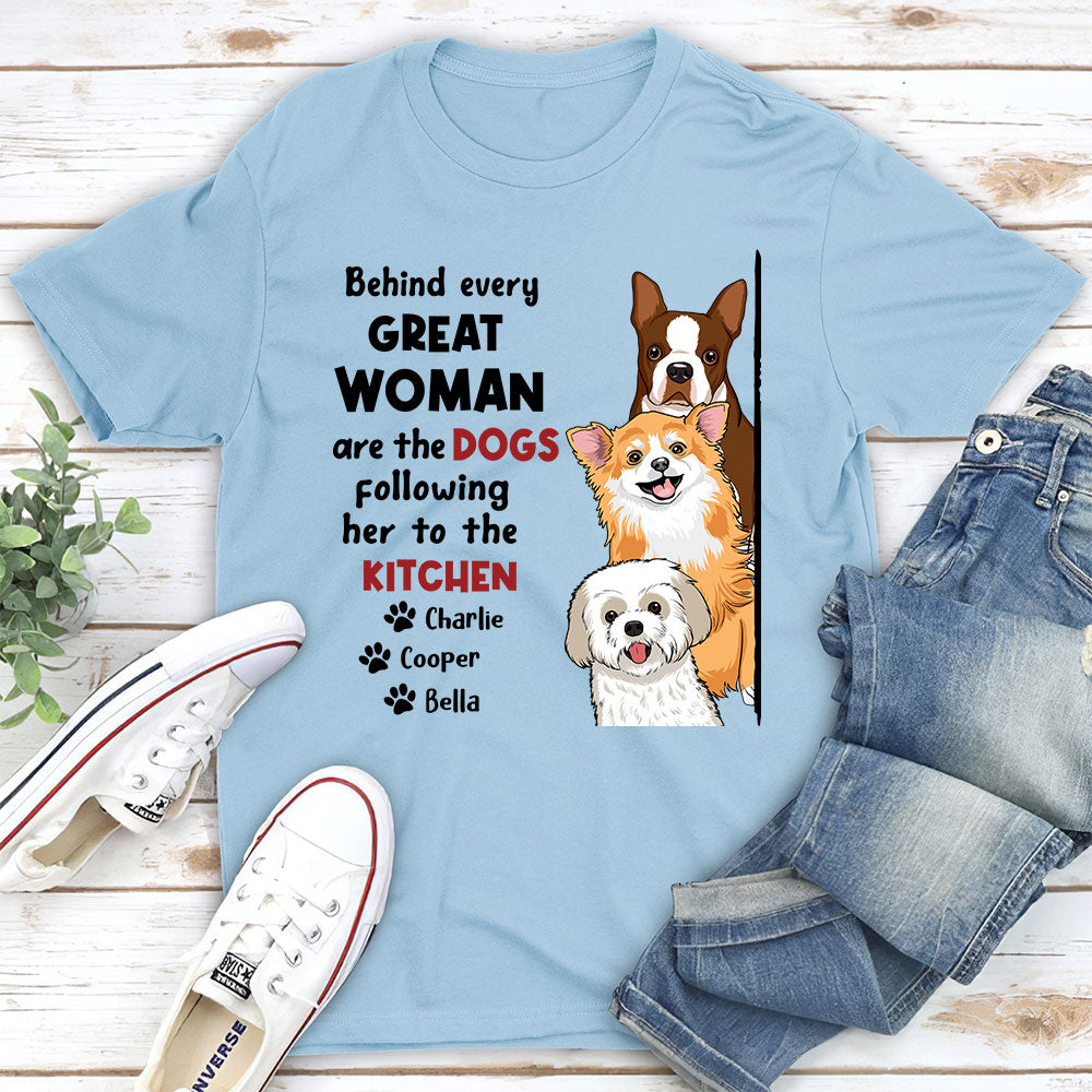 Behind Great Person - Personalized Custom Unisex T-shirt