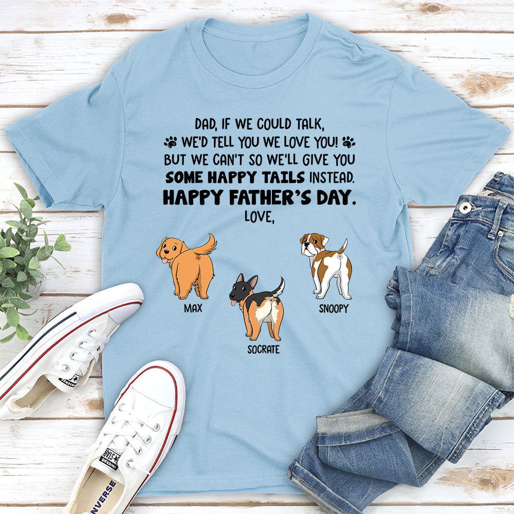 Happy Tail Instead - Personalized Custom Unisex T-shirt