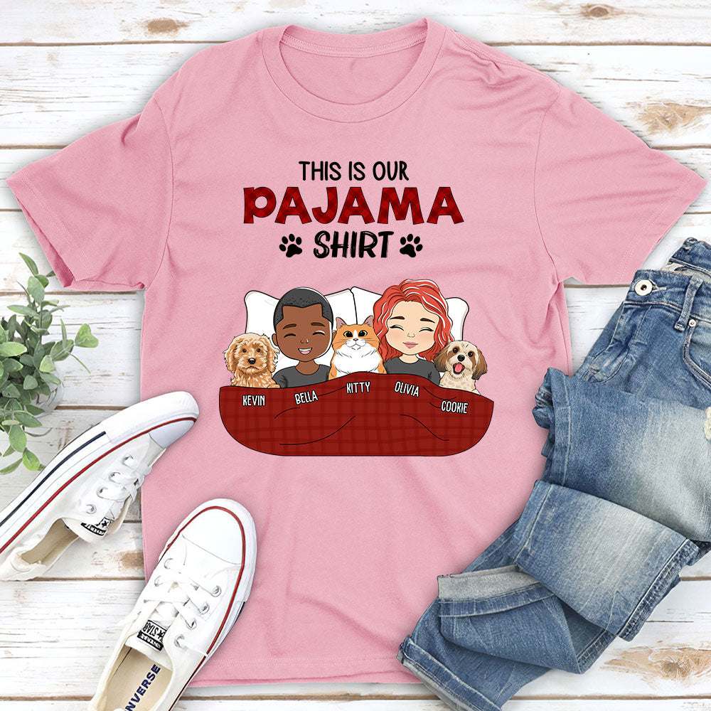 Pajama Shirt Couple - Personalized Custom Unisex T-shirt