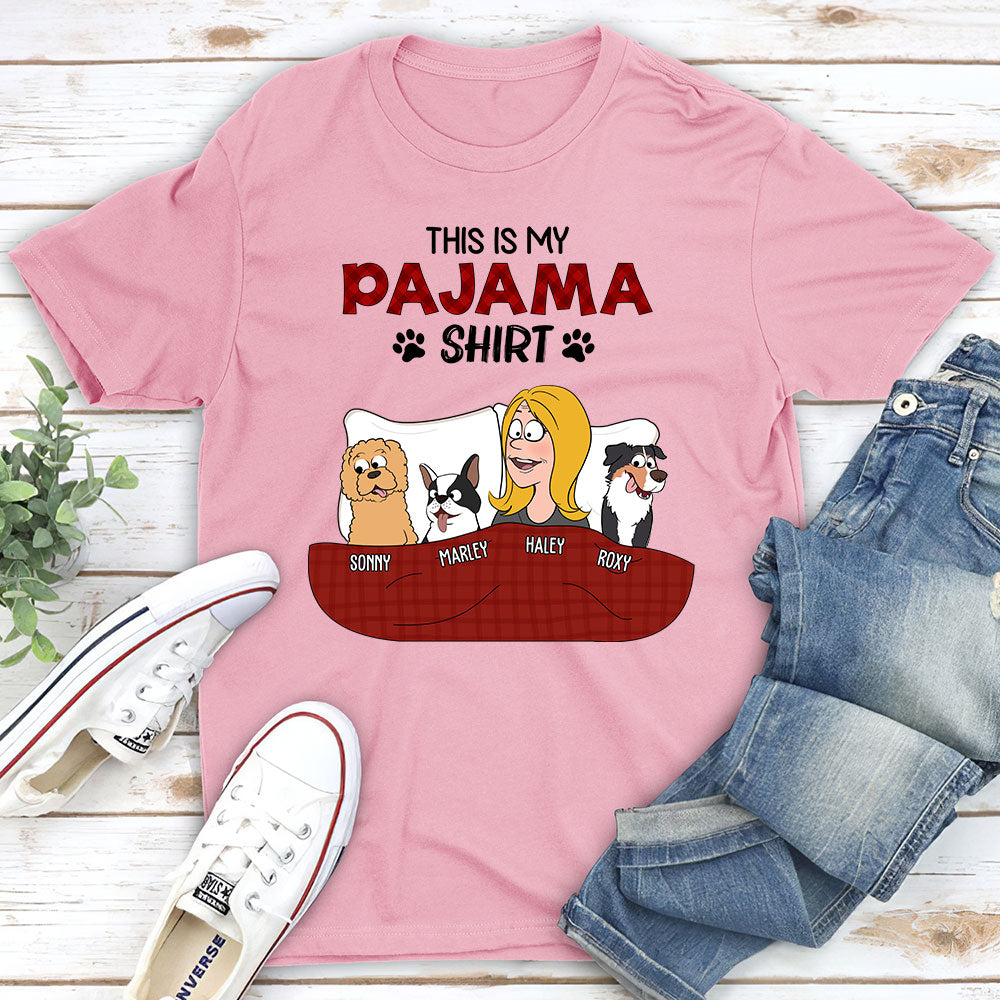 Funny Pajama Shirt - Personalized Custom Unisex T-shirt