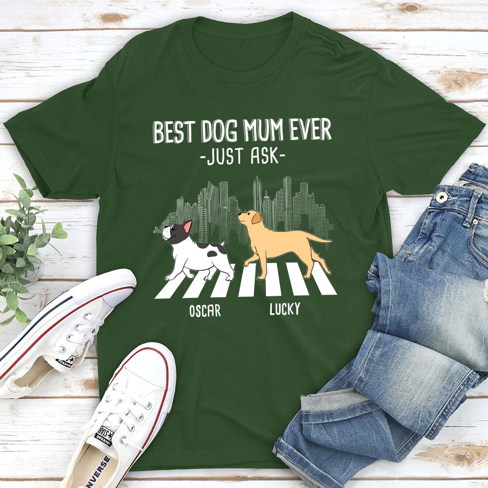 Dog Crossing - Personalized Custom Unisex T-shirt