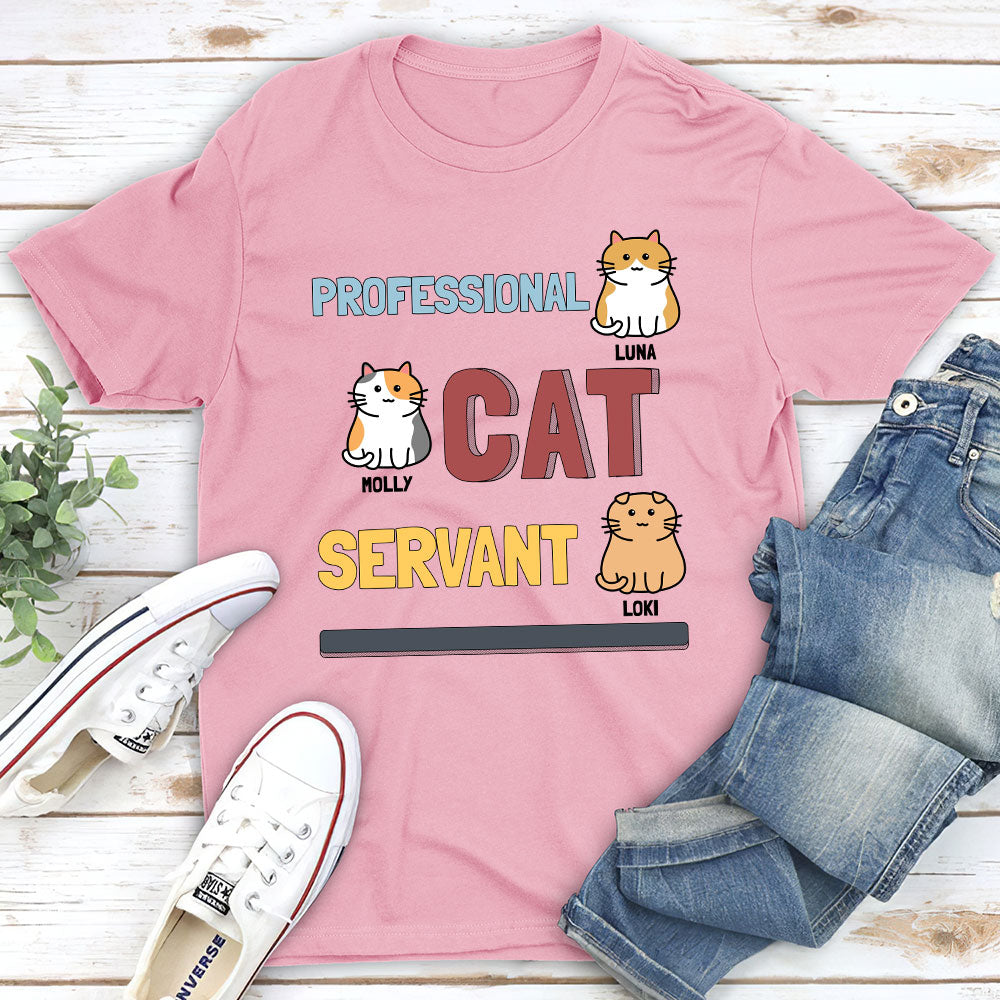 Cats Professional Servant - Personalized Custom Unisex T-shirt