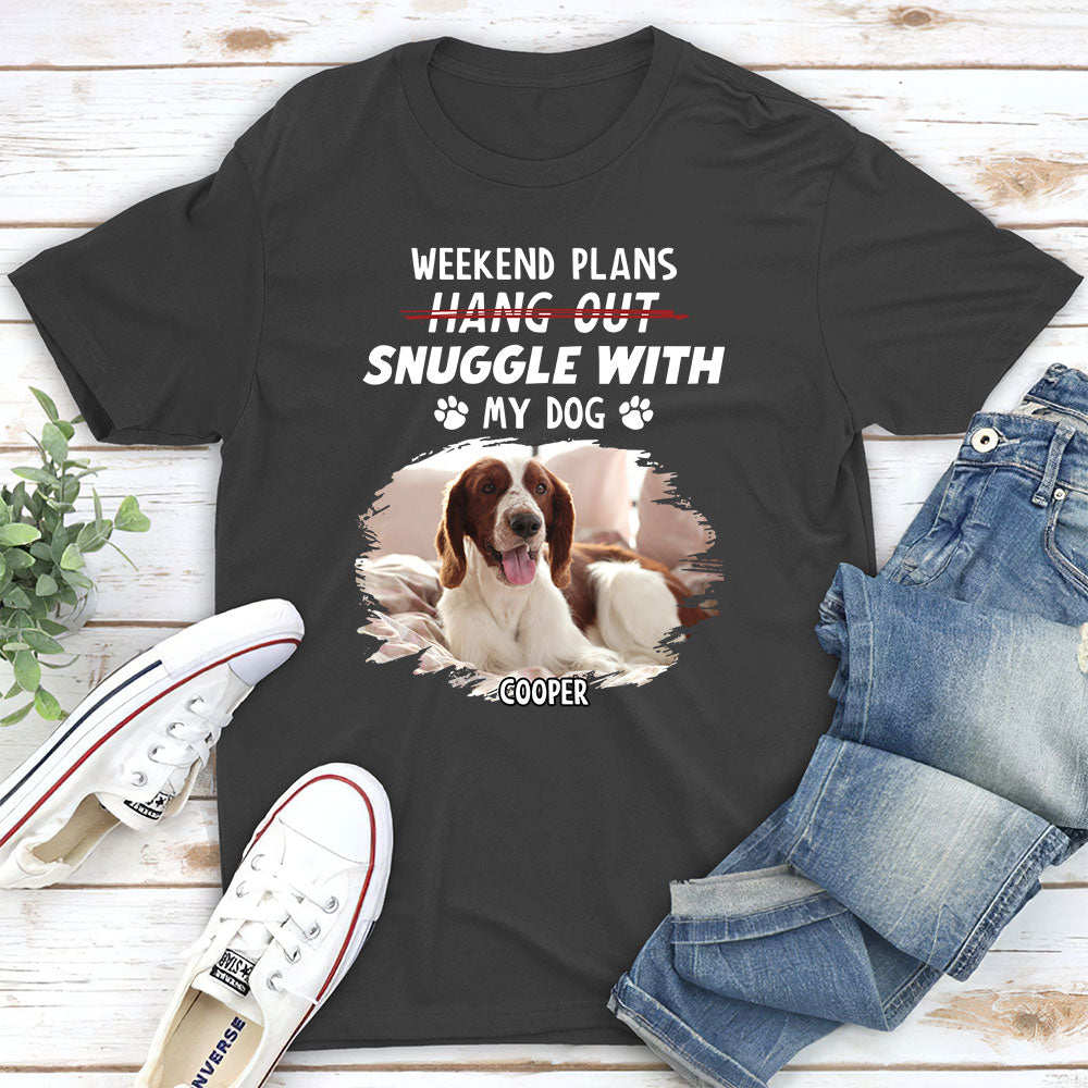 Hang Out Or Snuggle 2 - Personalized Custom Premium T-shirt