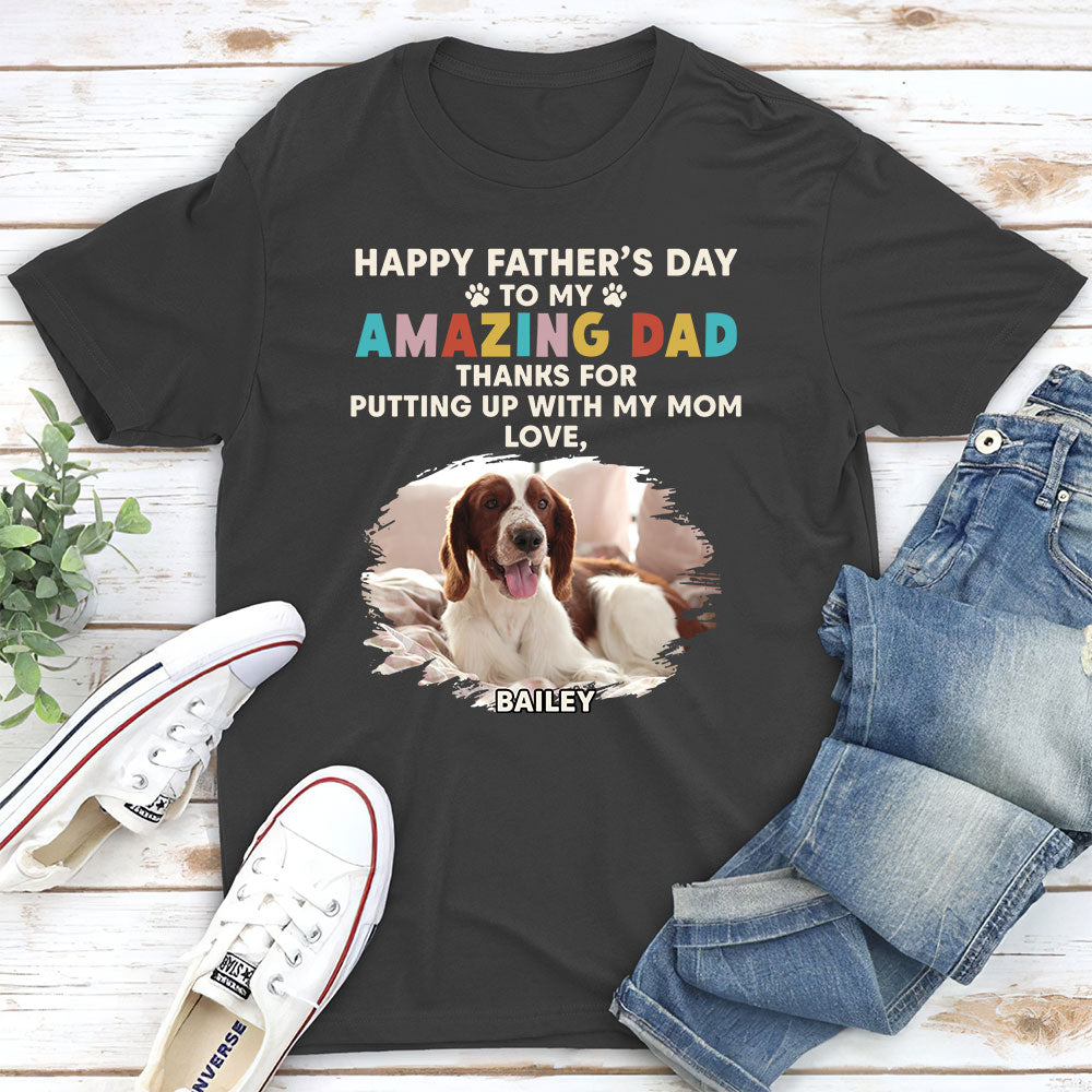 Thanks For Our Amazing Dad - Personalized Custom Premium T-shirt