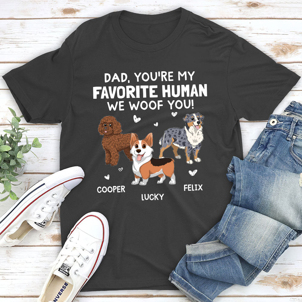 Woof You Mommy - Personalized Custom Premium T-shirt
