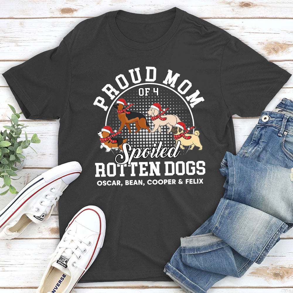 Proud Dad Mom Dogs - Personalized Custom Unisex T-shirt