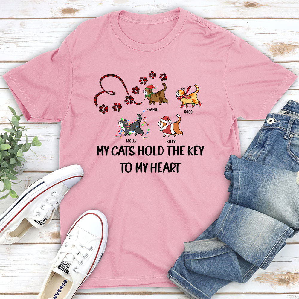 The Key To My Heart - Personalized Custom Unisex T-shirt