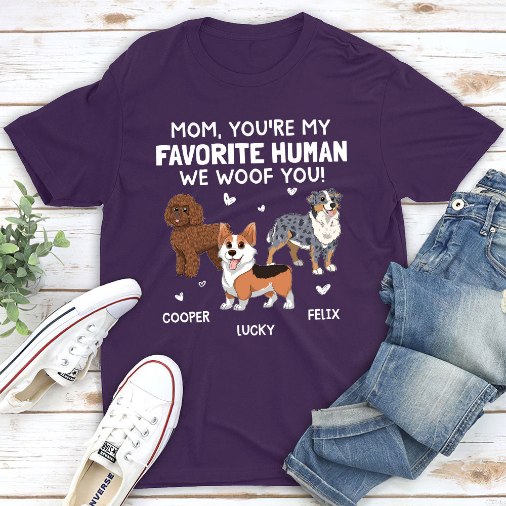 Woof You Mommy - Personalized Custom Premium T-shirt